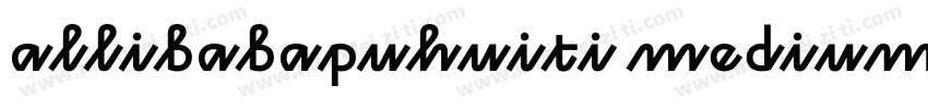 allibabapuhuiti medium字体转换